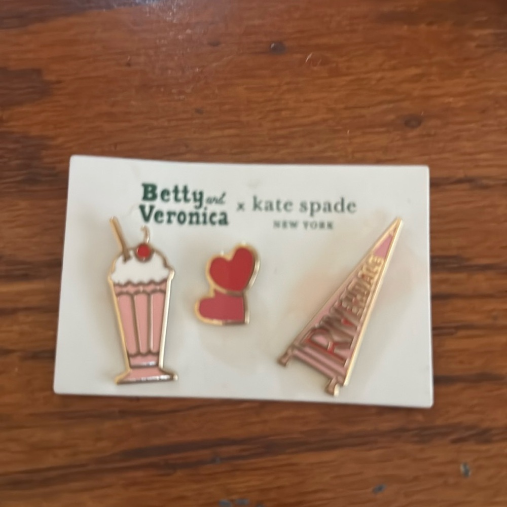 Kate spade Betty and Veronica pins